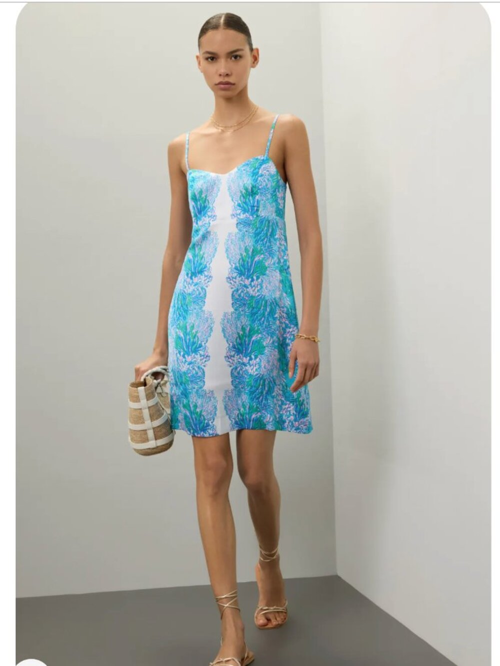 Lilly Pulitzer Gillian Satin Slip Dress size 8